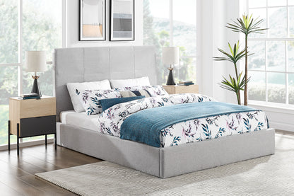 Shangri-La Antalya Gas Lift Bed Frame (Light Grey, Queen)