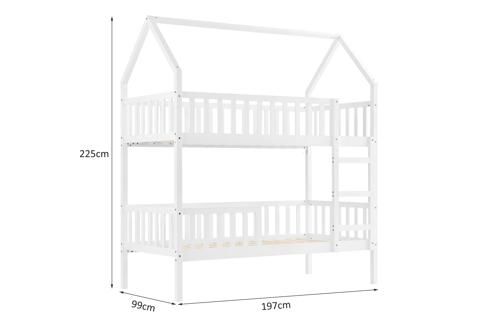 Shangri-La Holly House Bunk Bed (White)