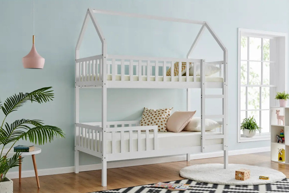 Shangri-La Holly House Bunk Bed (White)