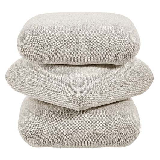 Shangri-La Iris Ottoman (Beige)