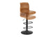 Shangri-La Set of 2 Jackson Height Adjustable Stools (Black/Tan PU)