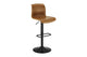 Shangri-La Set of 2 Jackson Height Adjustable Stools (Black/Tan PU)