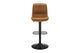 Shangri-La Set of 2 Jackson Height Adjustable Stools (Black/Tan PU)