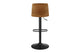 Shangri-La Set of 2 Jackson Height Adjustable Stools (Black/Tan PU)