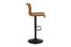 Shangri-La Set of 2 Jackson Height Adjustable Stools (Black/Tan PU)