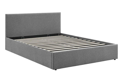 Shangri-La Lyon Gas Lift Storage Bed Frame (Grey, Queen)