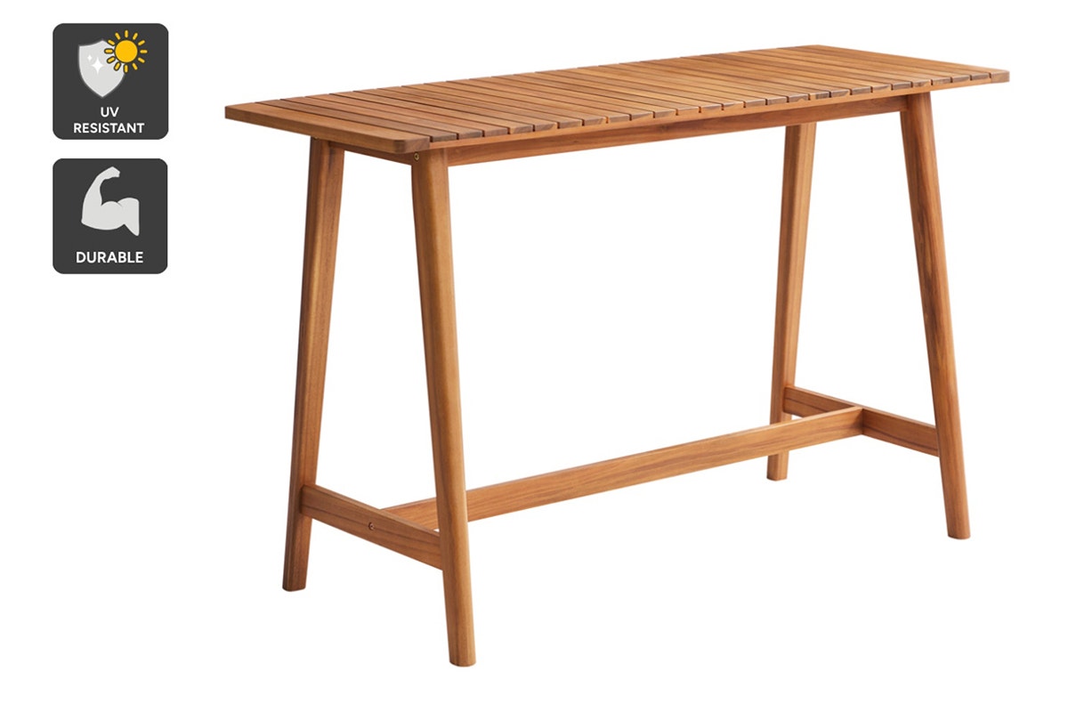 Shangri-La 4-Seater Lorne Acacia Wood Outdoor Bar Table