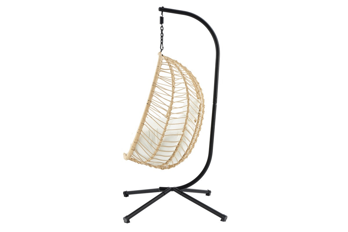 Shangri-La Mackenzie Outdoor Furniture Egg Chair (Beige)