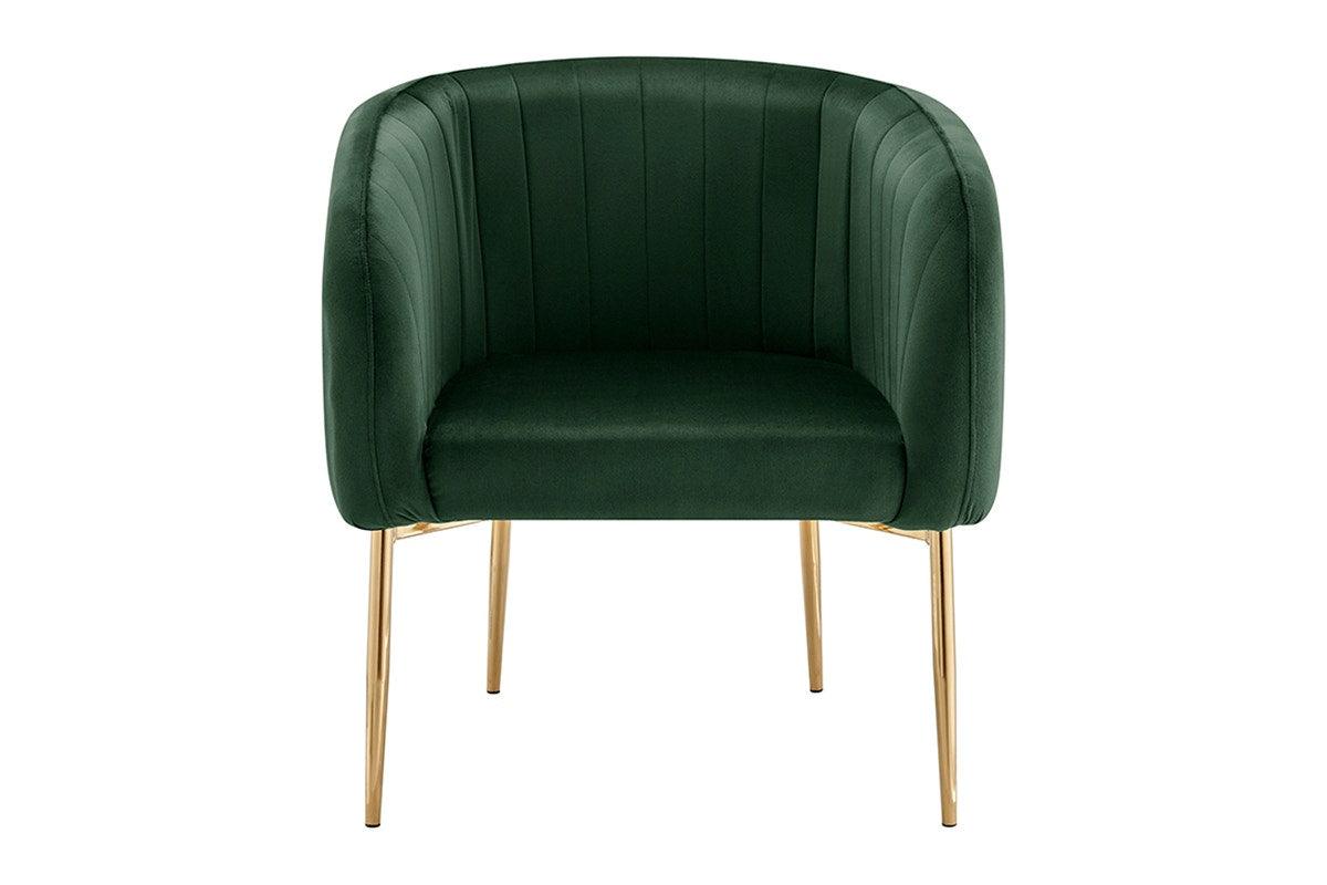Shangri-La Mimi Premium Velvet Armchair (Olive Green)
