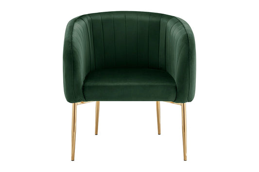 Shangri-La Mimi Premium Velvet Armchair (Olive Green)