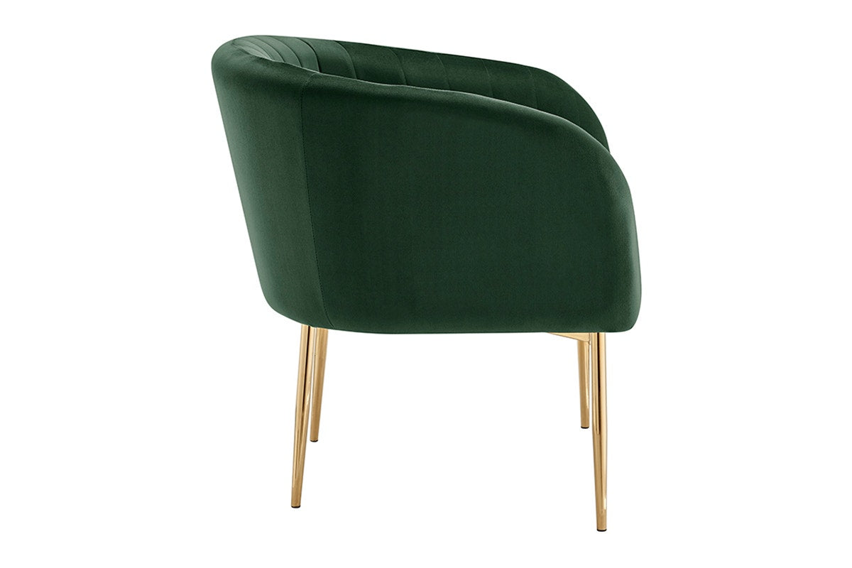 Shangri-La Mimi Premium Velvet Armchair (Olive Green)