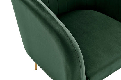 Shangri-La Mimi Premium Velvet Armchair (Olive Green)