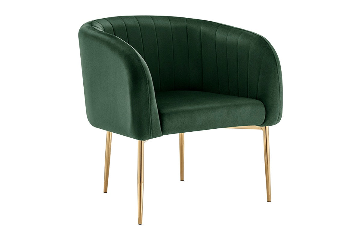 Shangri-La Mimi Premium Velvet Armchair (Olive Green)