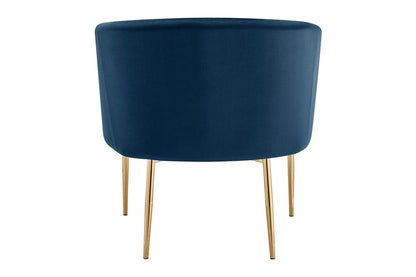 Shangri-La Mimi Premium Velvet Armchair (Navy)