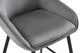 Set of 2 Shangri-La Monaco Velvet Bar Stools (Charcoal/Black)