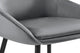 Set of 2 Shangri-La Monaco Velvet Bar Stools (Charcoal/Black)