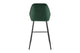 Set of 2 Shangri-La Monaco Velvet Bar Stools (Olive Green/Black)