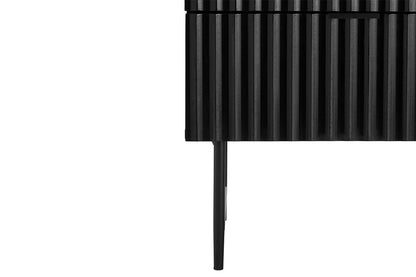 Shangri-La 2 Drawer Night Stand - Edinburgh Collection  - Black)