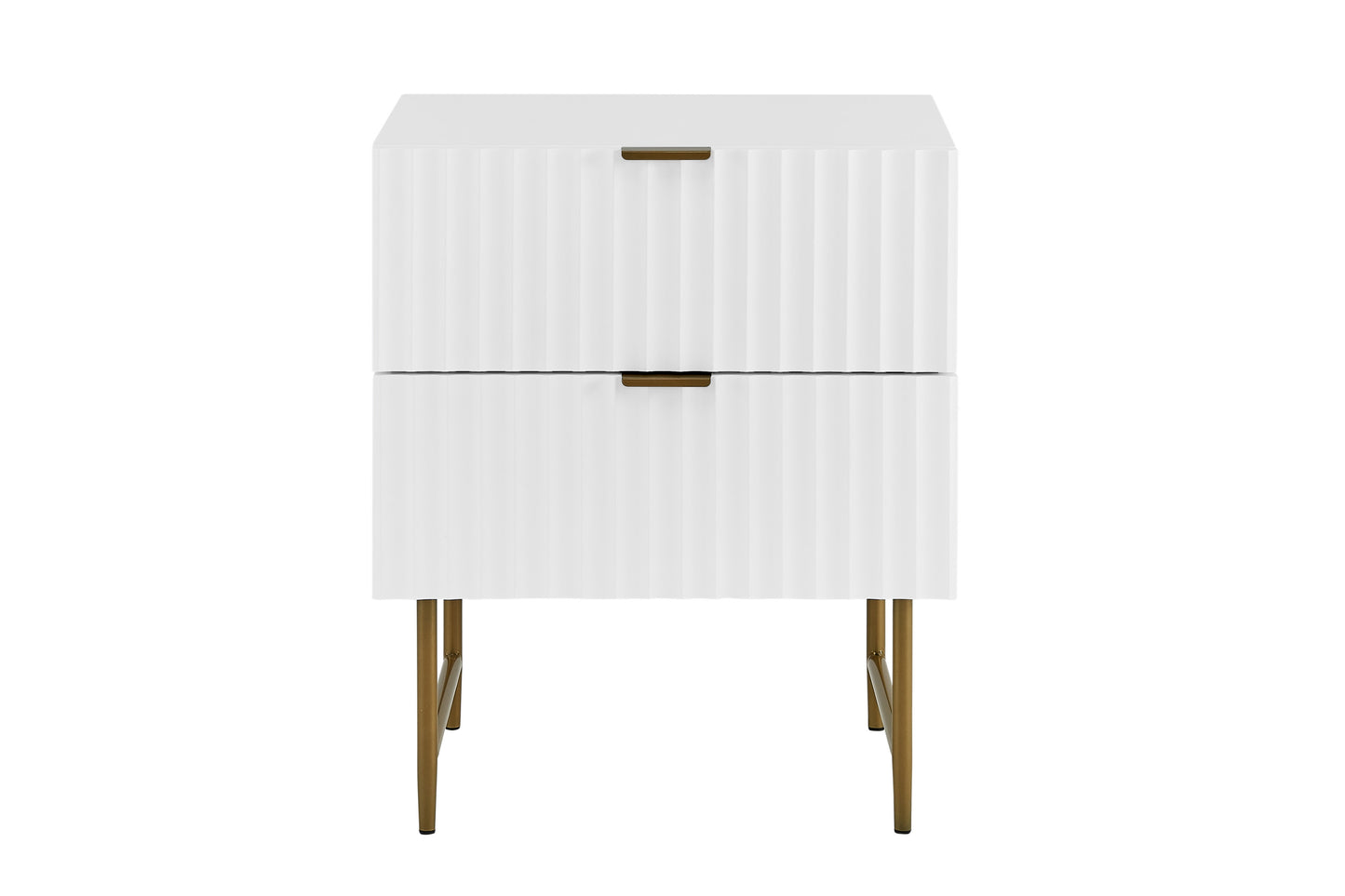 Shangri-La 2 Drawer Night Stand - Edinburgh Collection  - White)