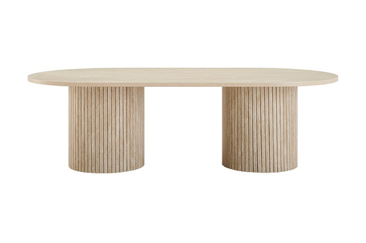 Shangri-La Noosa Travertine-Look Coffee Table (Natural) - Auzzistore