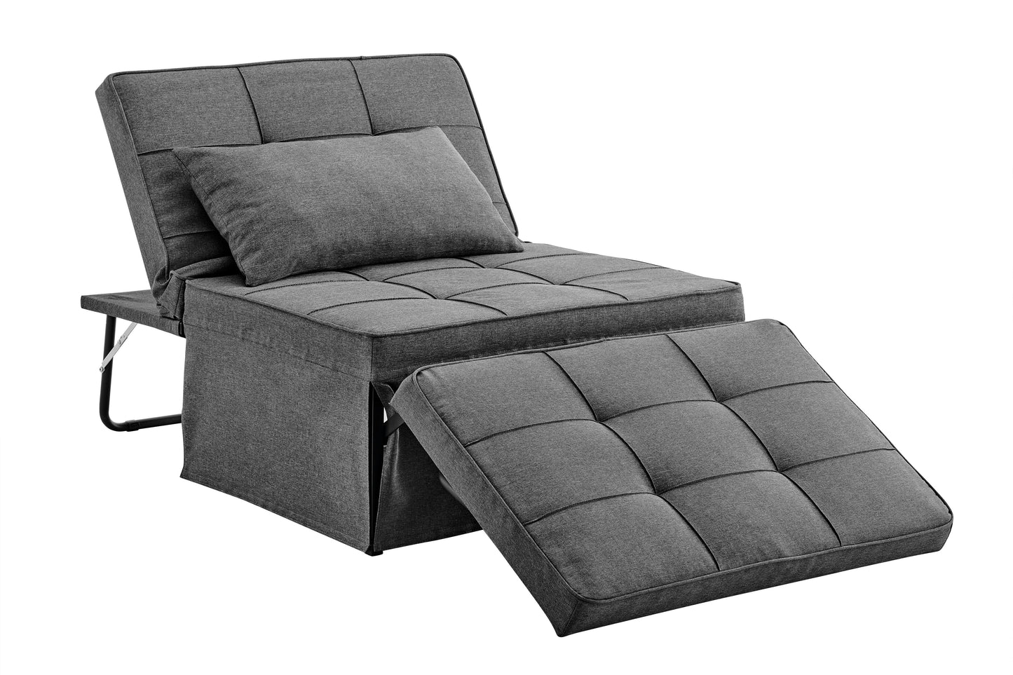 Shangri-La Ontario Ottoman Sofa Bed - Charcoal