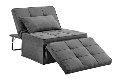 Shangri-La Ontario Ottoman Sofa Bed - Charcoal