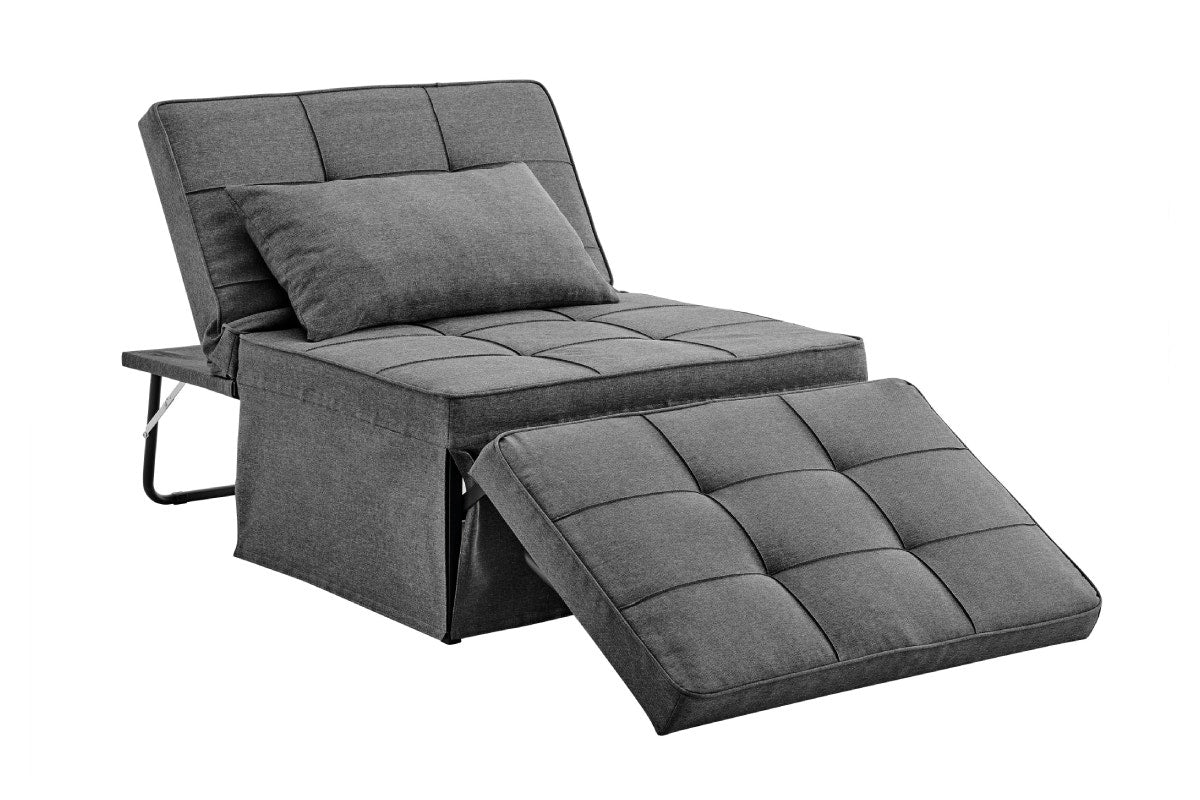 Shangri-La Ontario Ottoman Sofa Bed - Charcoal