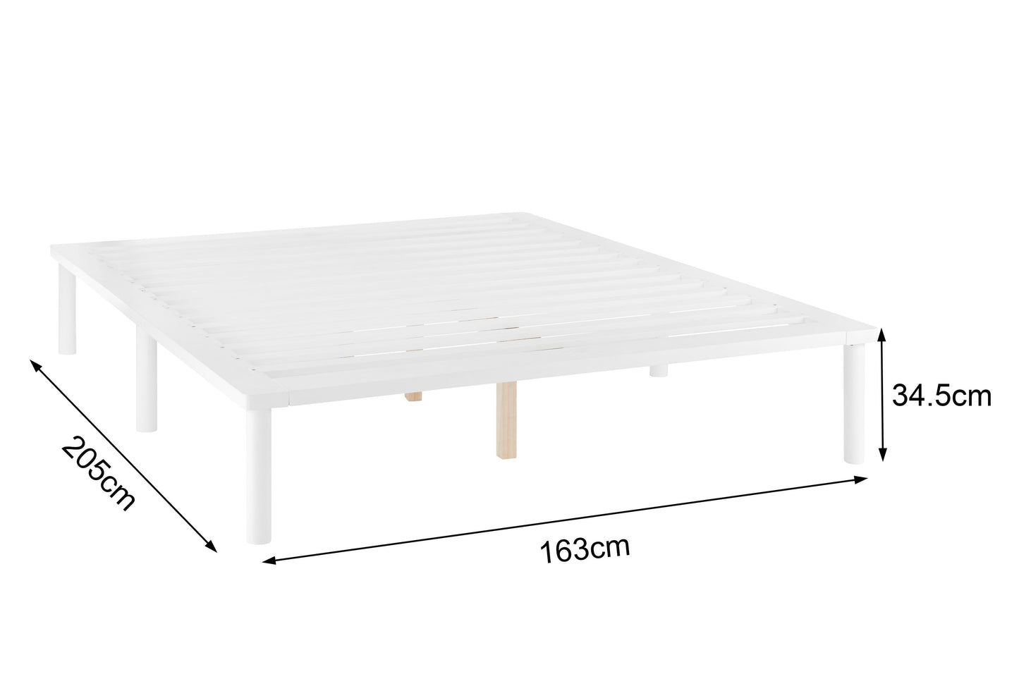 Shangri-La Orlando Wood Bed  - White