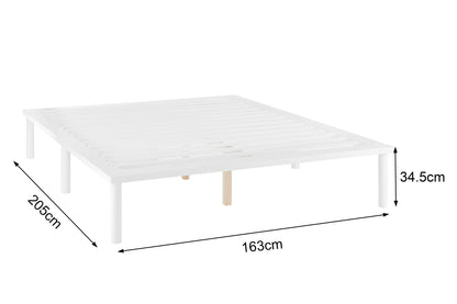 Shangri-La Orlando Wood Bed  - White