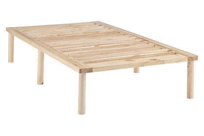 Shangri-La Orlando Wood Bed Frame (Natural, Single)