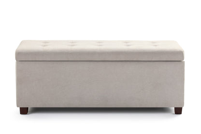 Shangri-La Storage Ottoman (Beige)