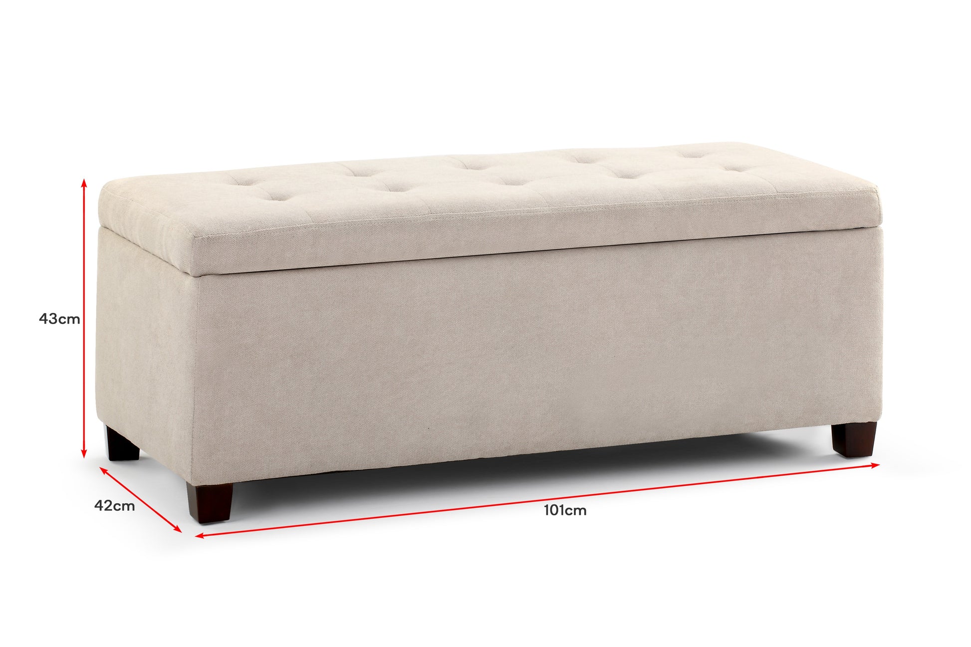 Shangri-La Storage Ottoman (Beige)