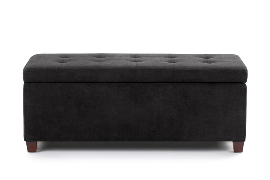 Shangri-La Storage Ottoman (Black)