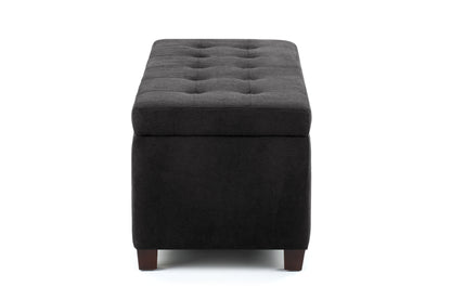 Shangri-La Storage Ottoman (Black)