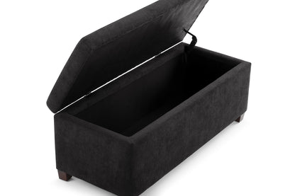 Shangri-La Storage Ottoman (Black)