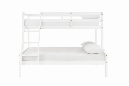 Shangri-La Pasadena Single Over Double Bunk Bed (White)