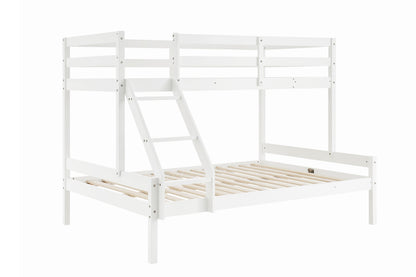 Shangri-La Pasadena Single Over Double Bunk Bed (White)