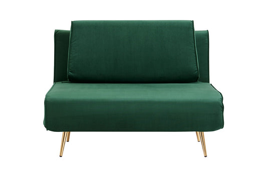 Shangri-La Putre Velvet Sofa Bed (Green)