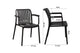 Set of 2 Shangri-La San Lucas Dining Armchairs (Black)