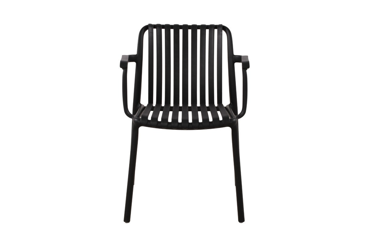Set of 2 Shangri-La San Lucas Dining Armchairs (Black)