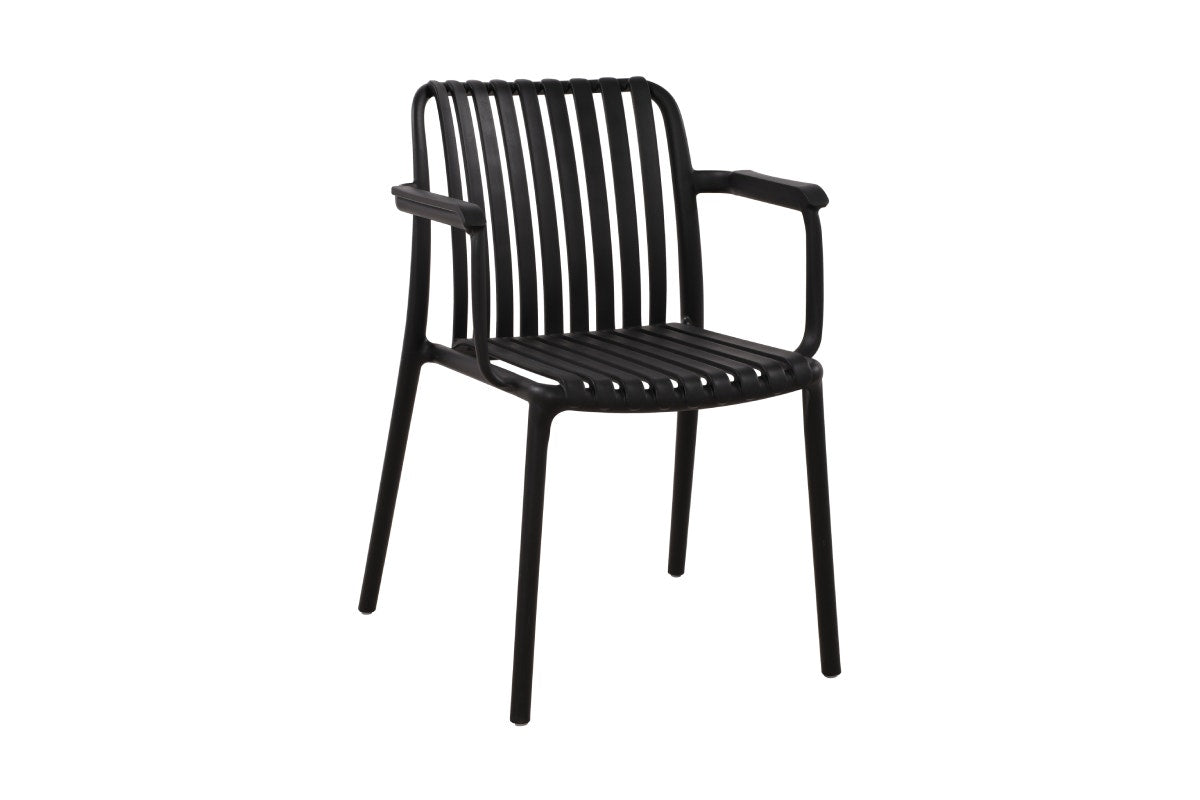 Set of 2 Shangri-La San Lucas Dining Armchairs (Black)