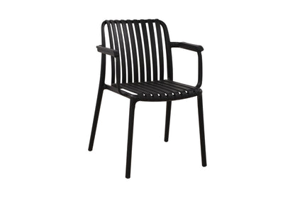 Set of 2 Shangri-La San Lucas Dining Armchairs (Black)