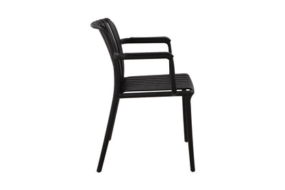 Set of 2 Shangri-La San Lucas Dining Armchairs (Black)