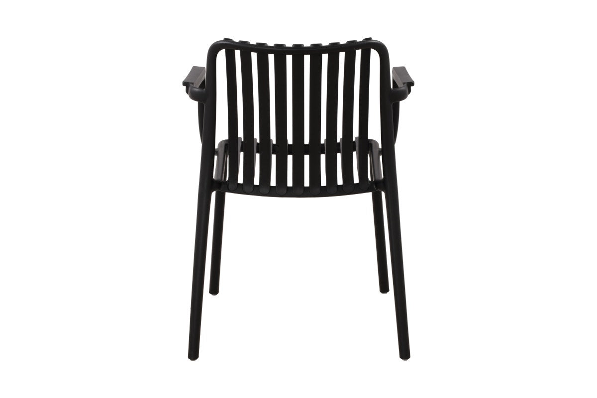 Set of 2 Shangri-La San Lucas Dining Armchairs (Black)