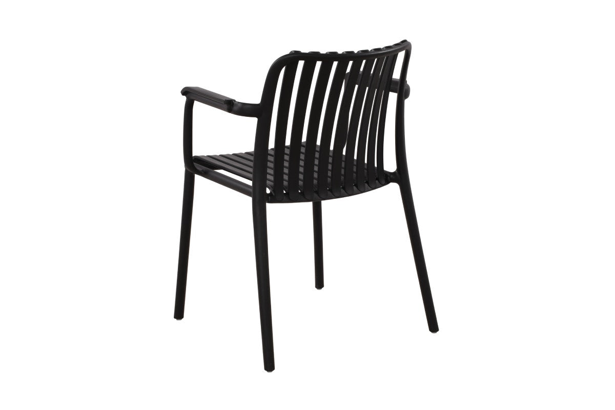 Set of 2 Shangri-La San Lucas Dining Armchairs (Black)