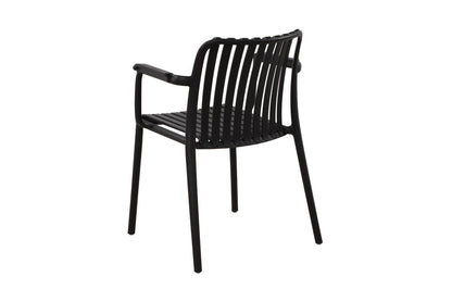 Set of 2 Shangri-La San Lucas Dining Armchairs (Black)