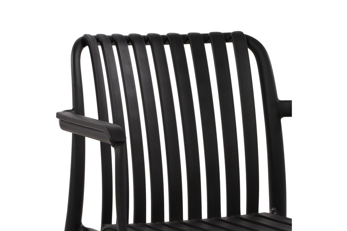 Set of 2 Shangri-La San Lucas Dining Armchairs (Black)