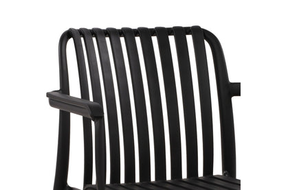 Set of 2 Shangri-La San Lucas Dining Armchairs (Black)