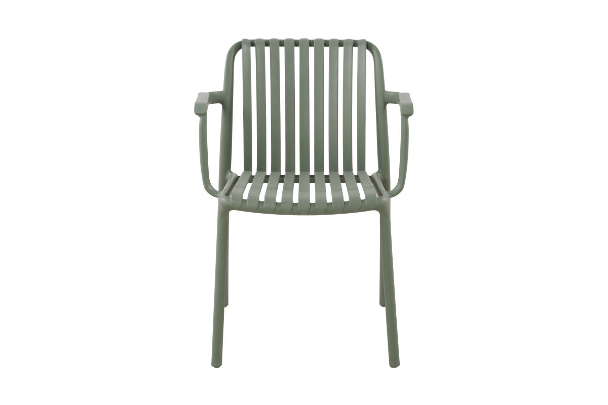 Set of 2 Shangri-La San Lucas Dining Armchairs (Green)
