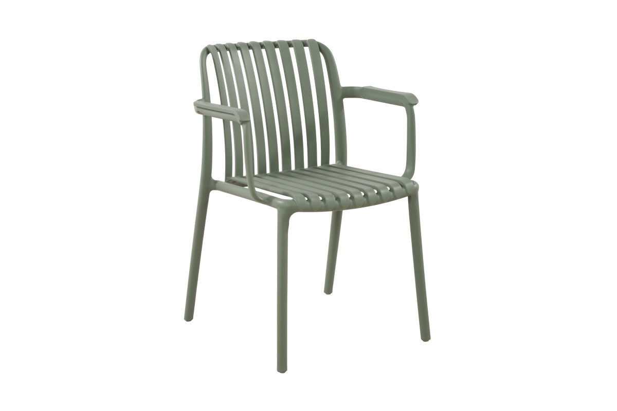 Set of 2 Shangri-La San Lucas Dining Armchairs (Green)